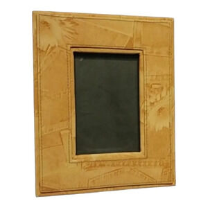 Faux Jean Printed Photo Frame  - 3.5x5.5in